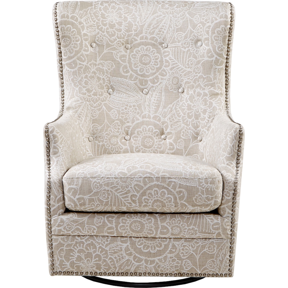 oxford white swivel chair   