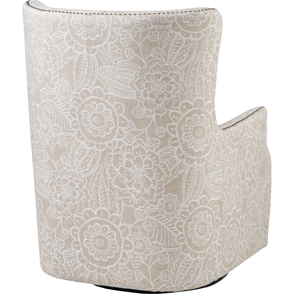 oxford white swivel chair   