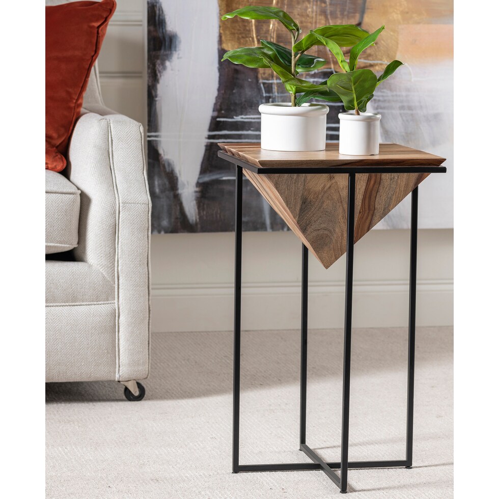 oxley black accent table   