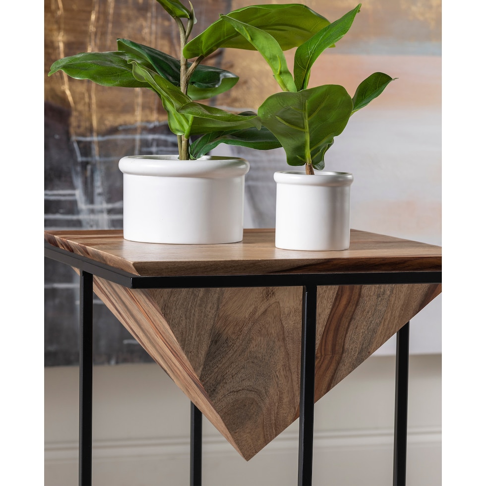 oxley black accent table   