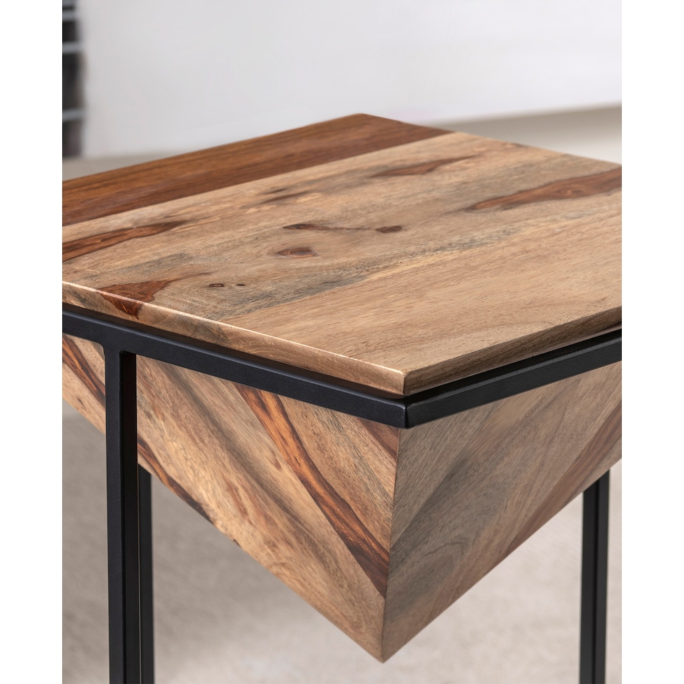 oxley black accent table   