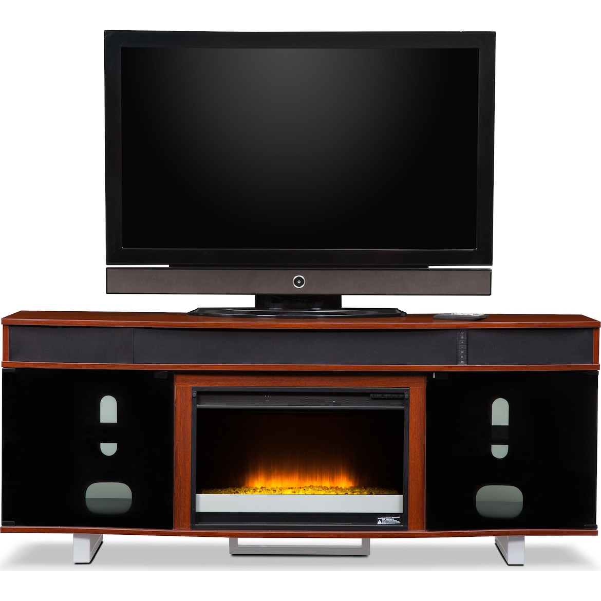 Pacer Fireplace TV Stand with Sound Bar | American ...