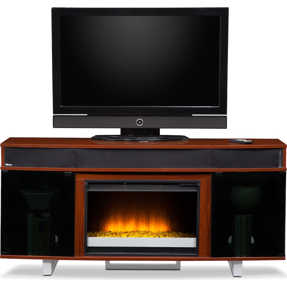 Pacer Fireplace TV Stand with Sound Bar American Signature Furniture