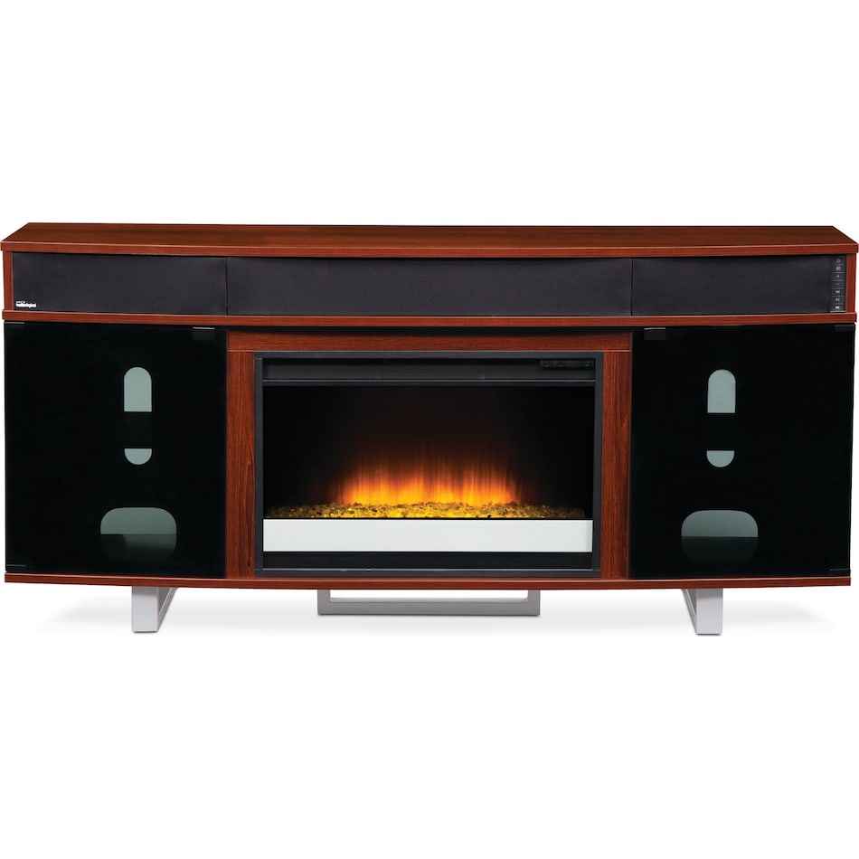 Pacer Fireplace TV Stand with Sound Bar American Signature Furniture