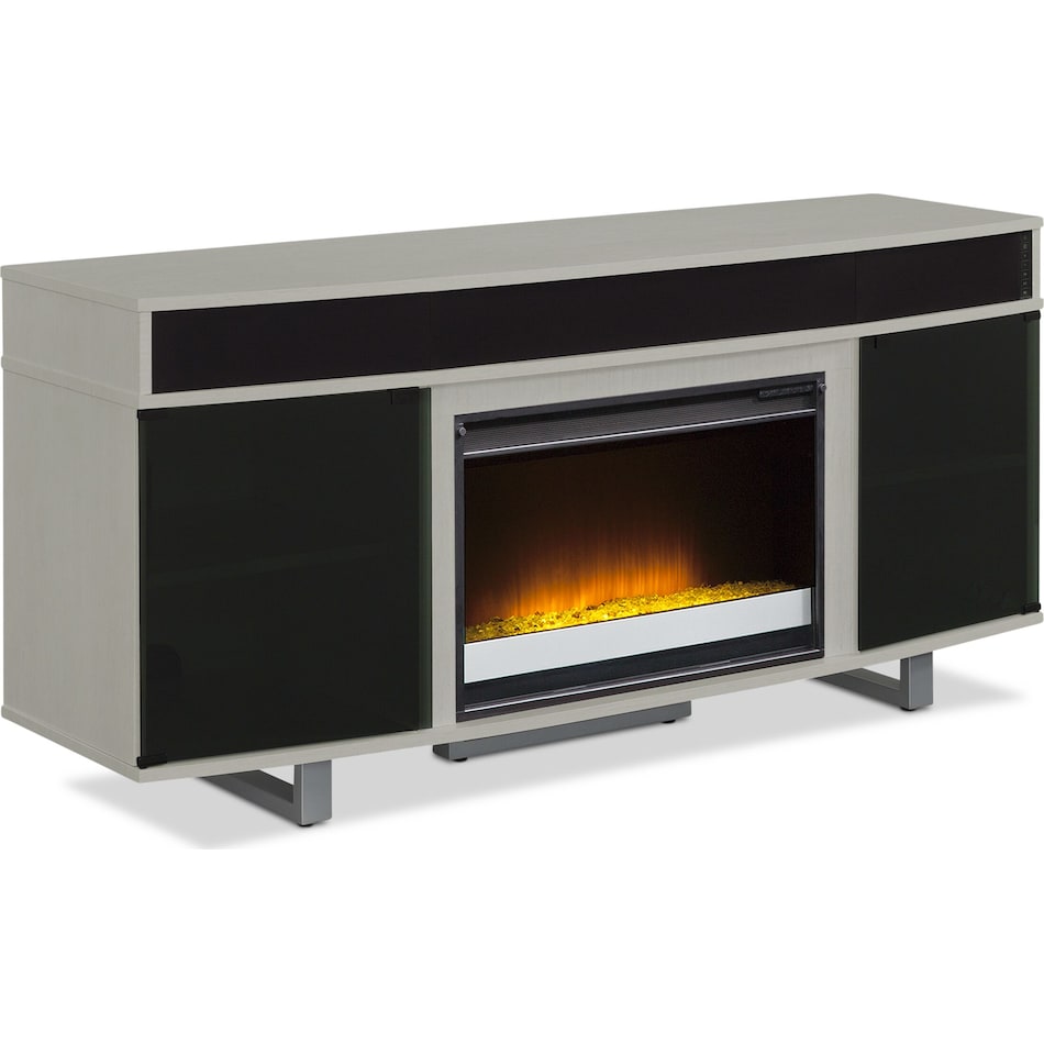 Pacer Fireplace TV Stand with Sound Bar American Signature Furniture