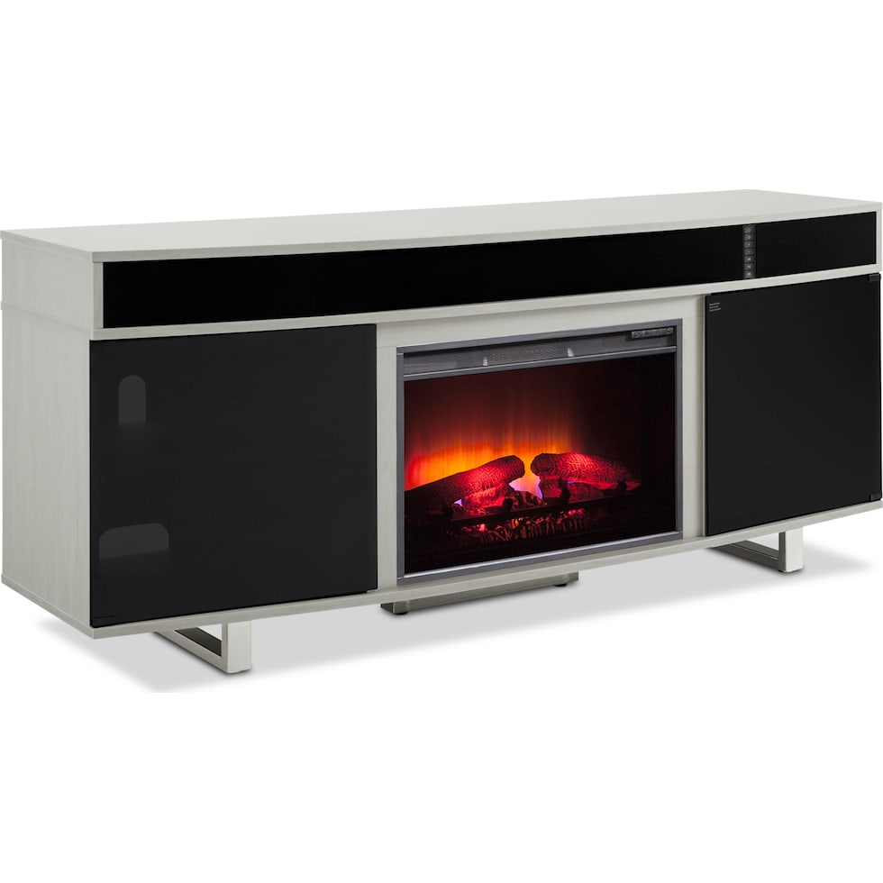 pacer gray fireplace tv stand   