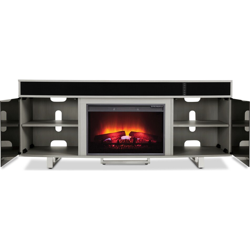 Pacer Fireplace TV Stand with Sound Bar American Signature Furniture