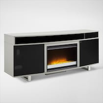 pacer gray fireplace tv stand   