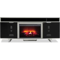 pacer gray fireplace tv stand   