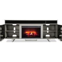 pacer gray fireplace tv stand   