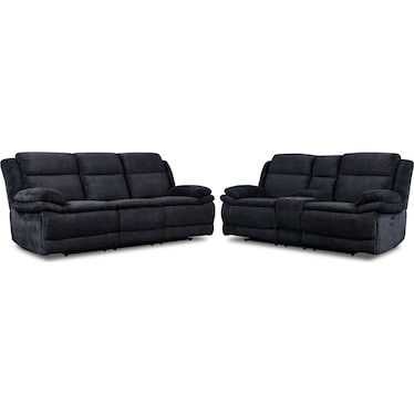 Pacific Dual-Power Reclining Sofa and Loveseat