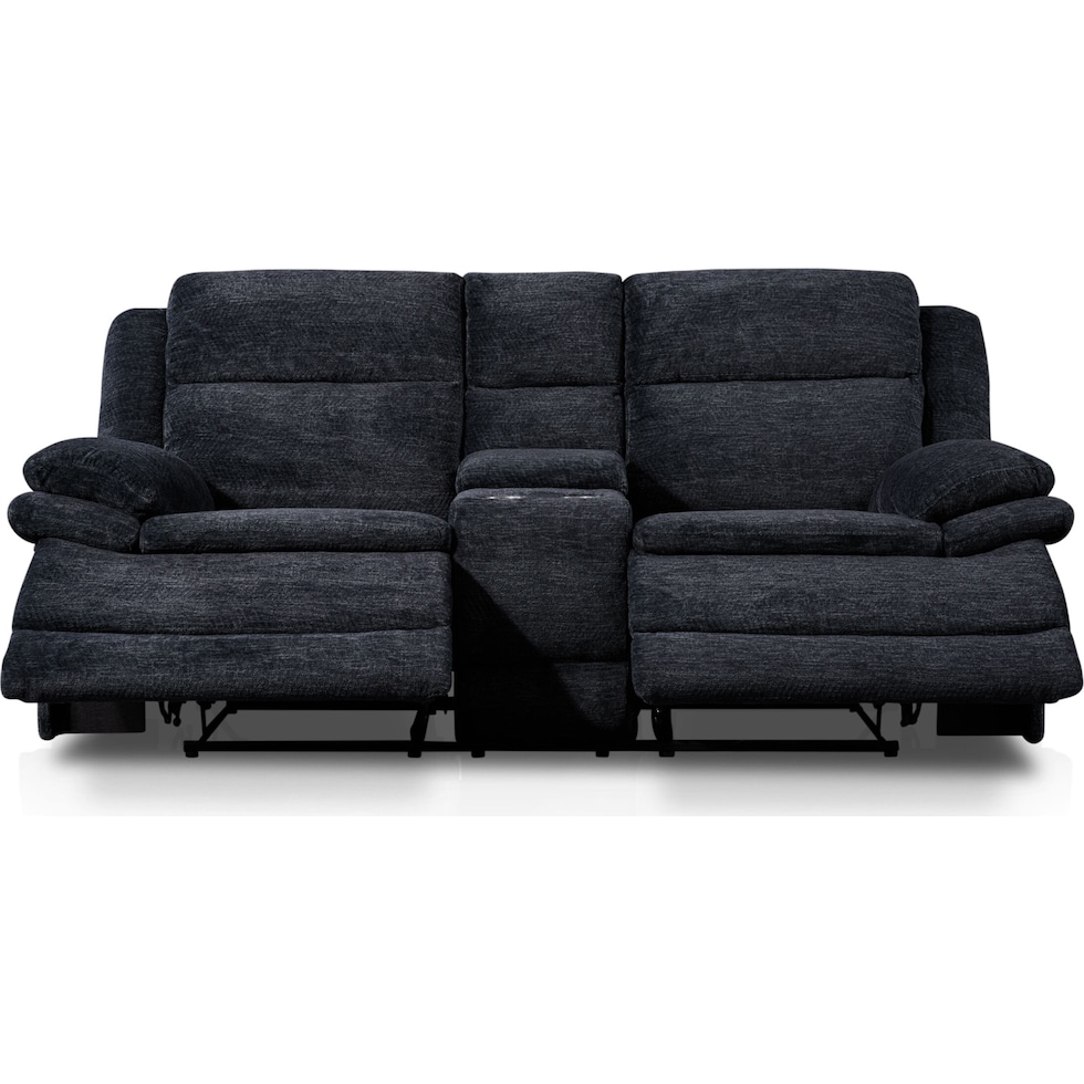 pacific black loveseat   