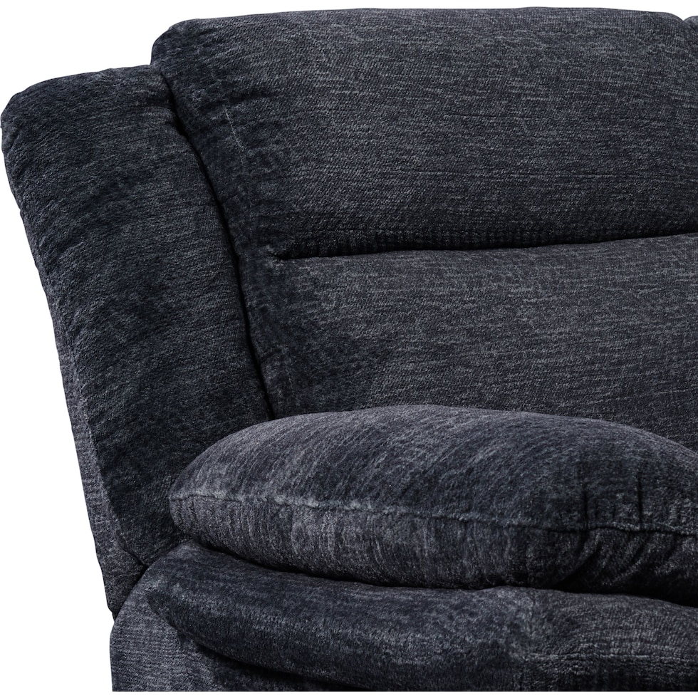 pacific black loveseat   