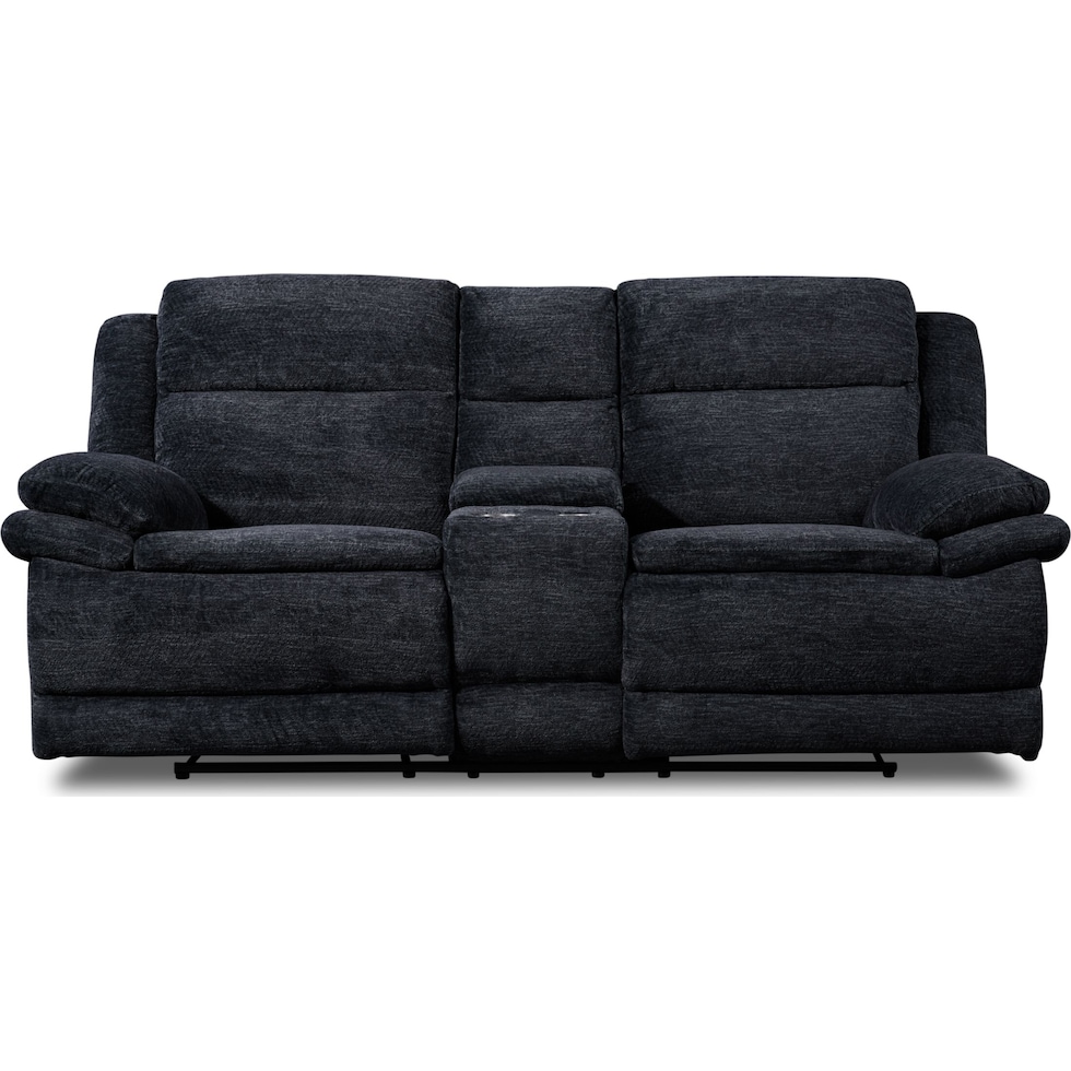 pacific black loveseat   