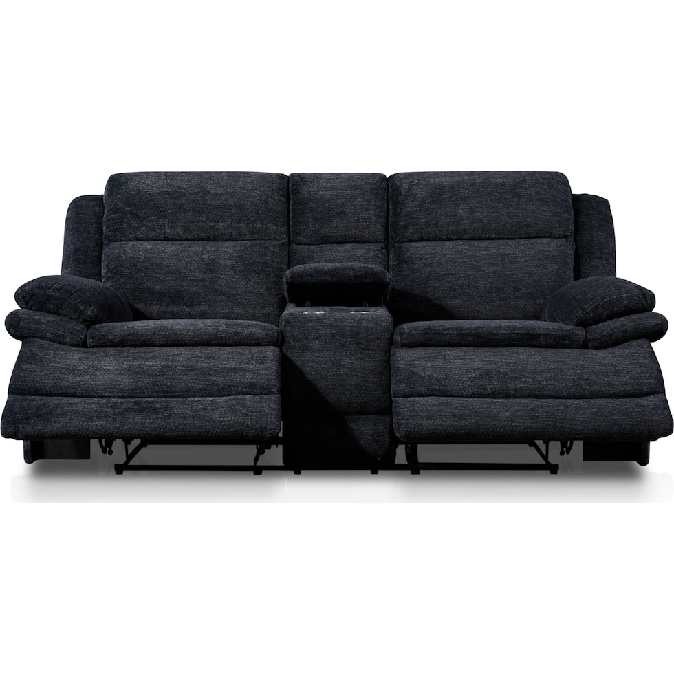 pacific black loveseat   