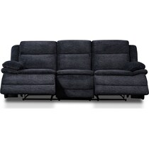 pacific black manual reclining sofa   