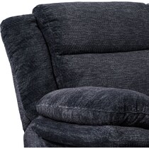 pacific black power reclining loveseat   