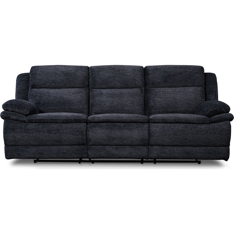 pacific black power reclining sofa   