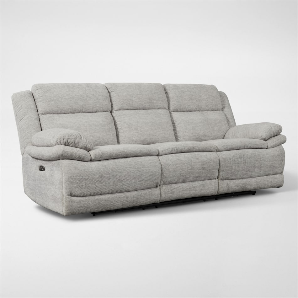 Pacific Dual-Power Reclining Sofa - Light Gray | American ...