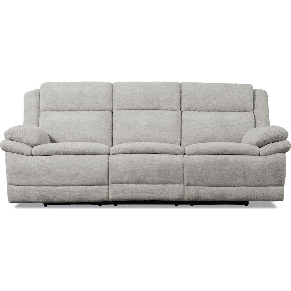 pacific gray power reclining sofa   
