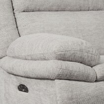 pacific gray power reclining sofa   