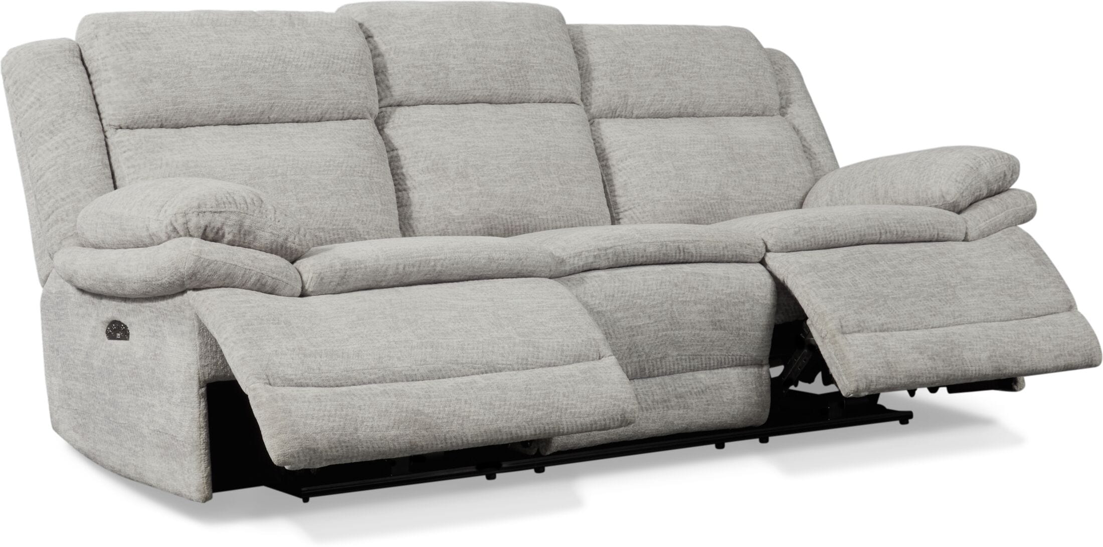 Pacific Dual-Power Reclining Sofa - Light Gray | American