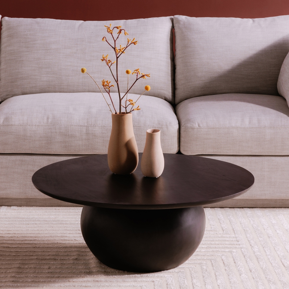 padua black coffee table   