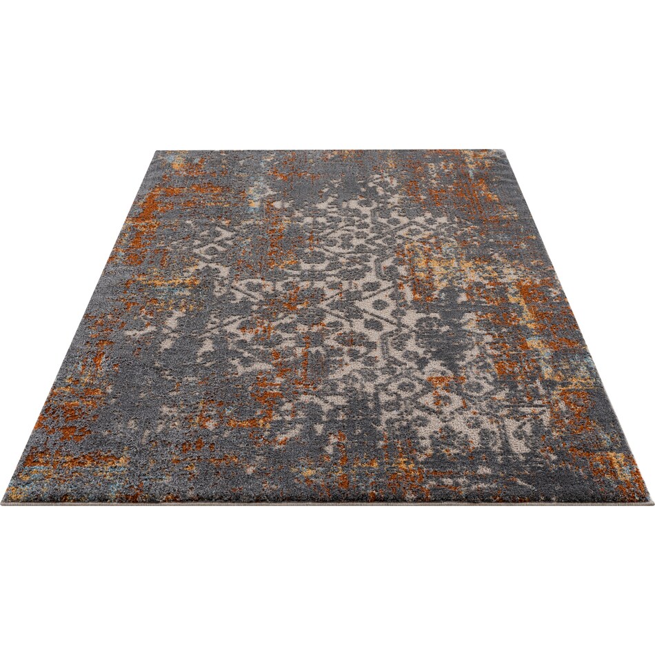 paige gray area rug  x    