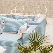 palawan blue outdoor sofa   