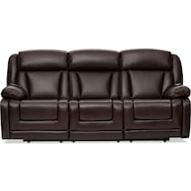 palermo dark brown  pc power reclining living room   