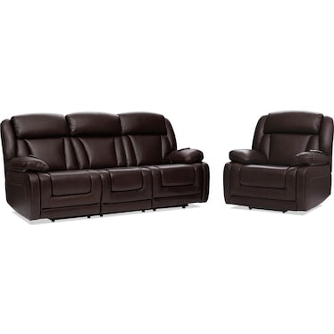 Palermo Triple-Power Reclining Sofa and Recliner Set