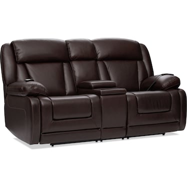Palermo Triple-Power Reclining Sofa and Recliner Set - Brown
