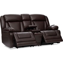 palermo dark brown  pc power reclining living room   