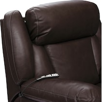 palermo dark brown  pc power reclining living room   