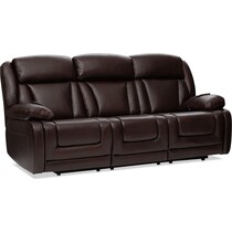 palermo dark brown power reclining sofa   