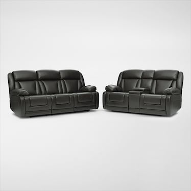 Palermo Triple-Power Reclining Sofa and Loveseat Set