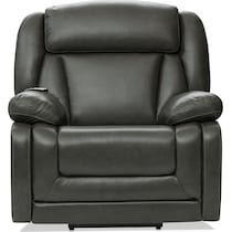 palermo gray recliner   