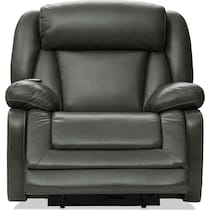 palermo gray recliner   