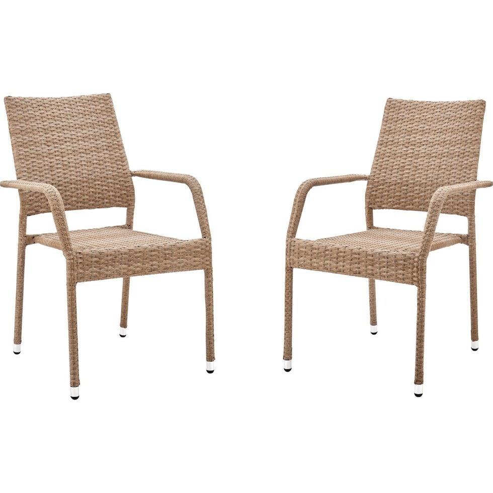 palm island light brown outdoor dining chair   