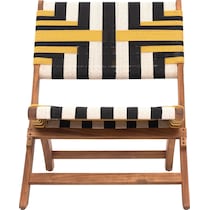 palm valley black yellow outdoor chair   