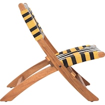 palm valley black yellow outdoor chair   