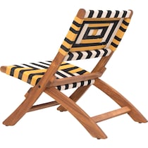 palm valley black yellow outdoor chair   