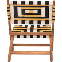 palm valley black yellow outdoor chair   