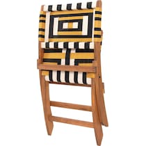 palm valley black yellow outdoor chair   