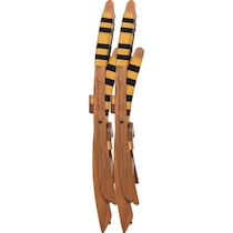 palm valley black yellow outdoor chair   