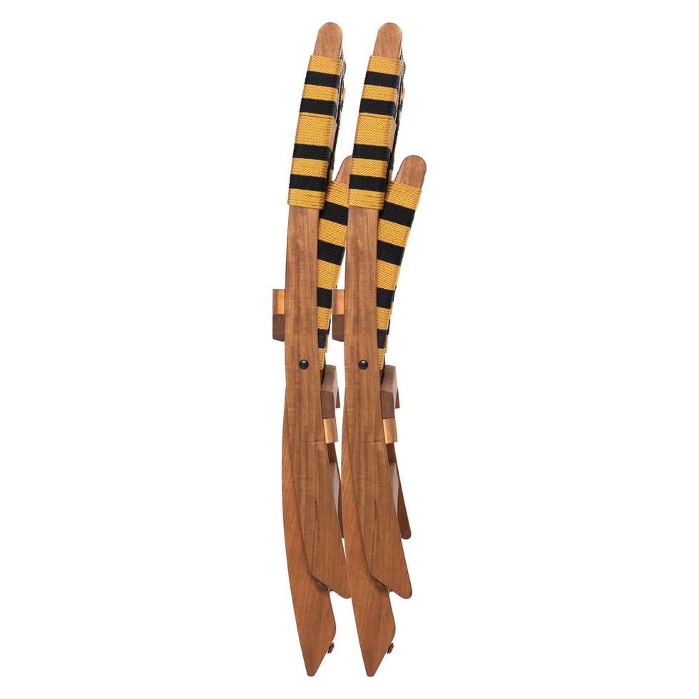 palm valley black yellow outdoor chair   