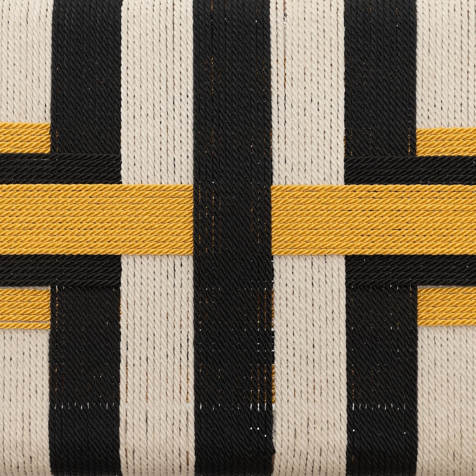 palm valley black yellow outdoor chair   