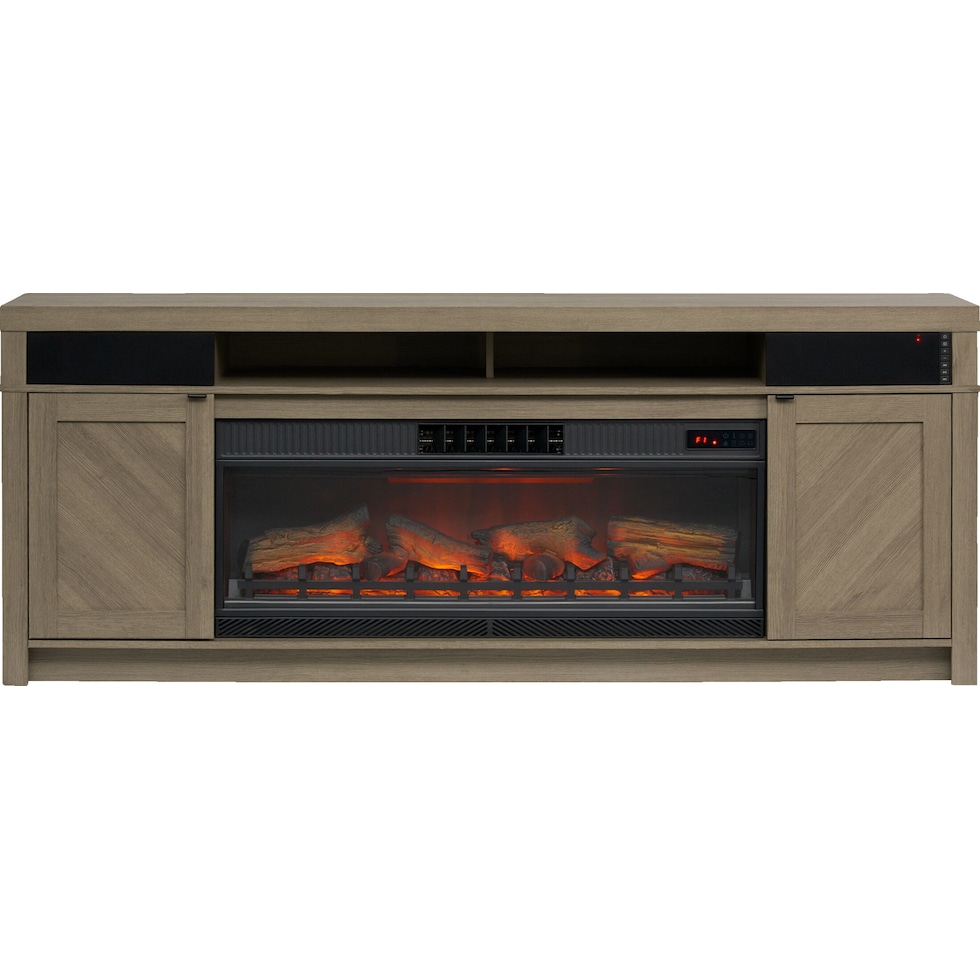 palmer dark brown fireplace tv stand   