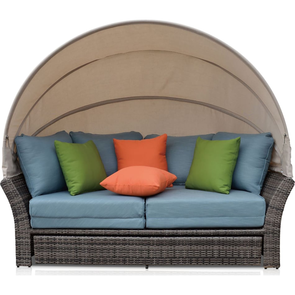 palmetto blue outdoor daybed   