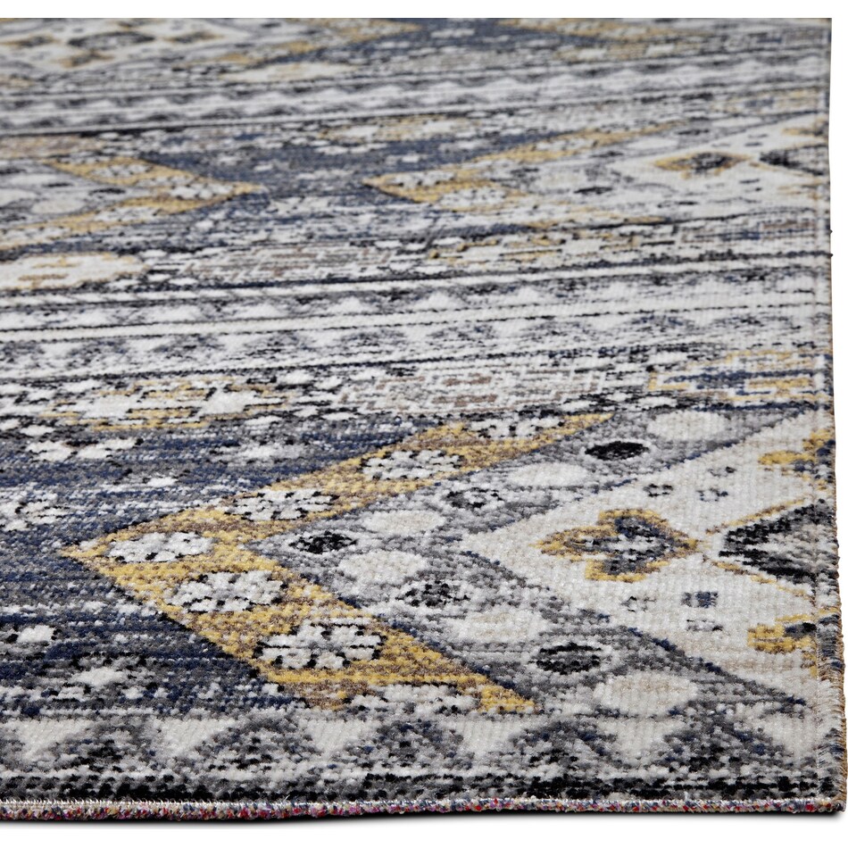 Palms Indoor/Outdoor 8' x 11' Area Rug Blue Diamond American